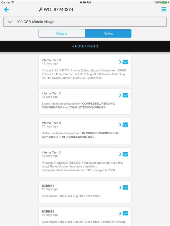 Screenshot #5 pour ServiceChannel