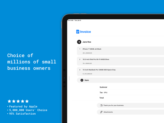 Screenshot #1 for Tiny Invoice: An Invoice Maker