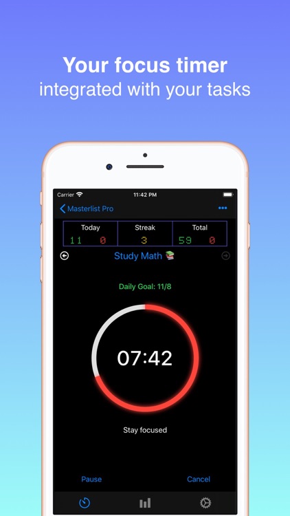 Masterlist: Focus & Tasks