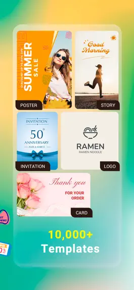 Game screenshot Post Maker & flyer : 7Lemon apk