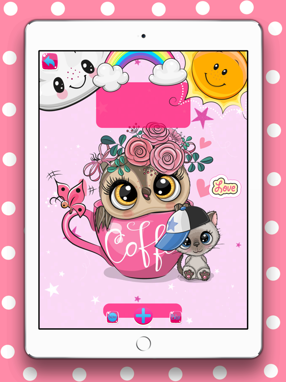 Cute Pink HD Wallpaper Maker iPad screenshot 4 - Photo & Video app