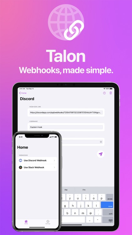 Talon – Webhooks & Links