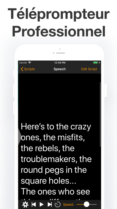 Screenshot #1 pour Téléprompteur