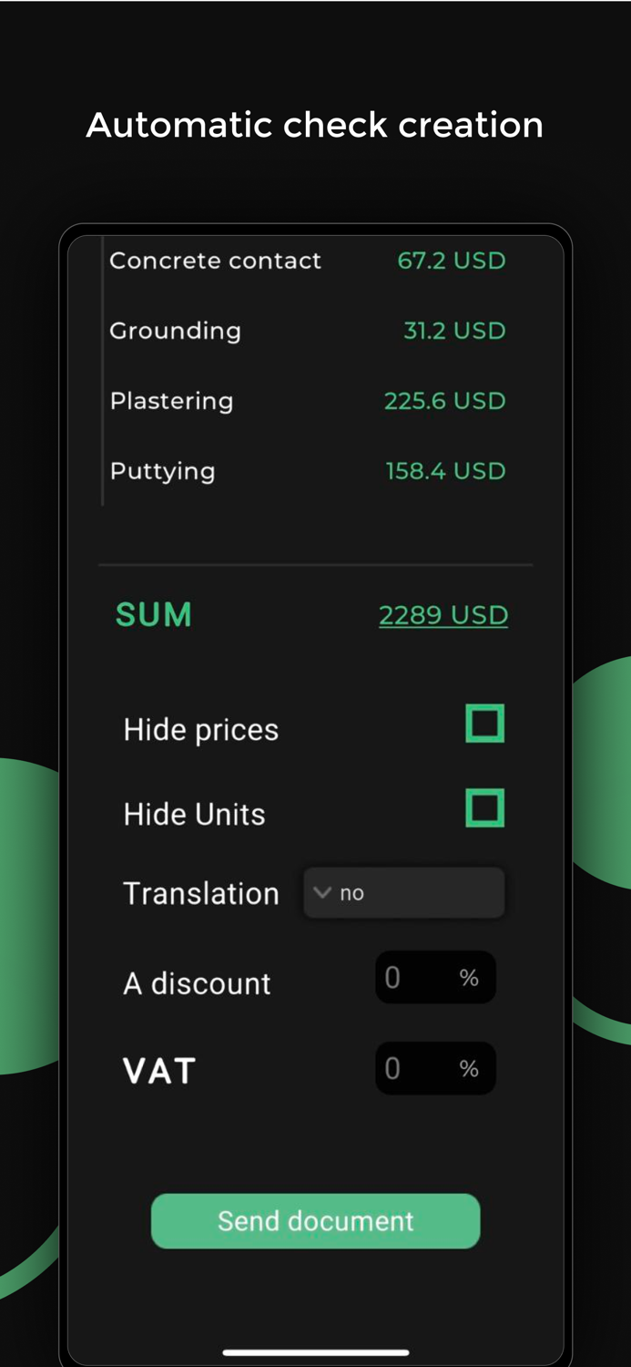 Stroy Estimate Calculator