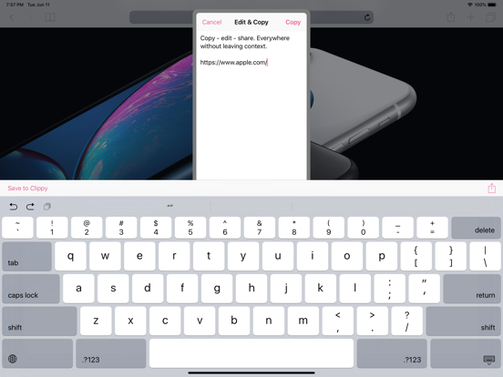 Screenshot #4 for Clippy - copy, edit & share