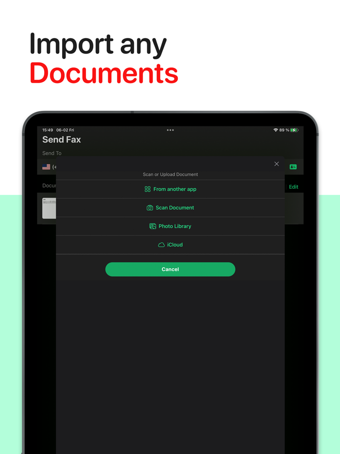 FAX from Phone - Send FAX 