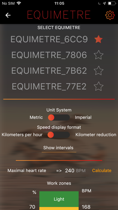 Equimetre Live Screenshot