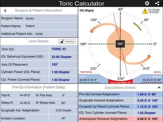 Screenshot #5 pour IOL Toric Calculator