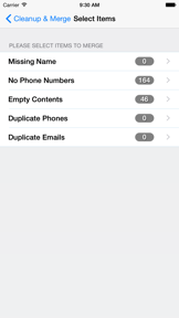 Clean,Merge Duplicate Contacts screenshot