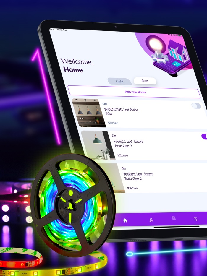 Led Light Controller Remote .