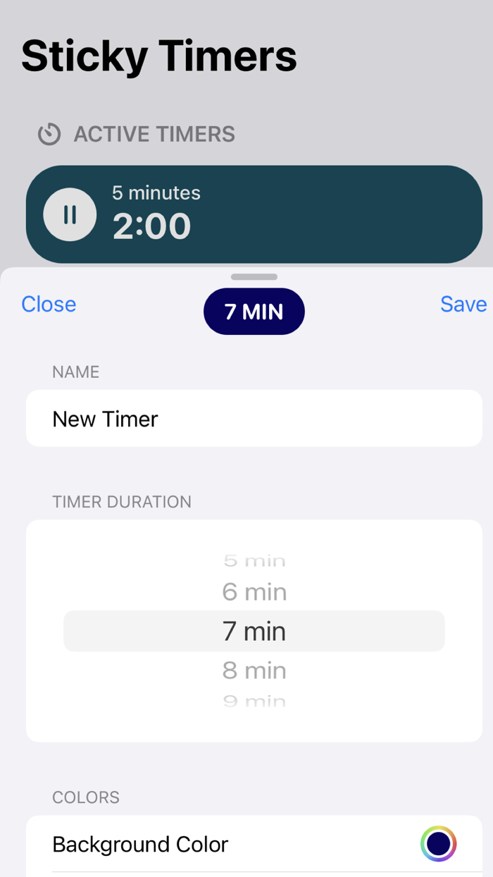 Sticky Timers and Countdowns