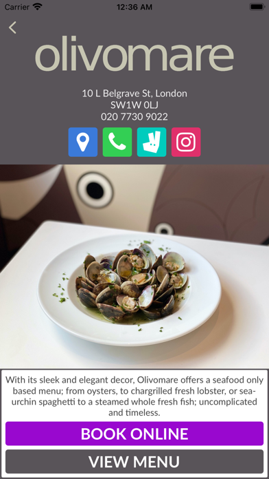 Olivo Restaurants Screenshot