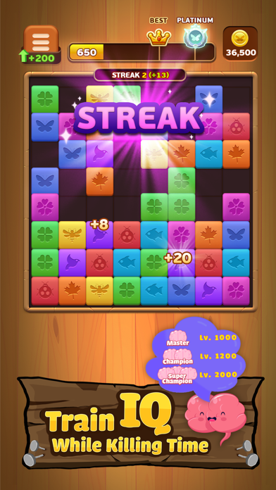 Triple Butterfly: woody puzzle Screenshot