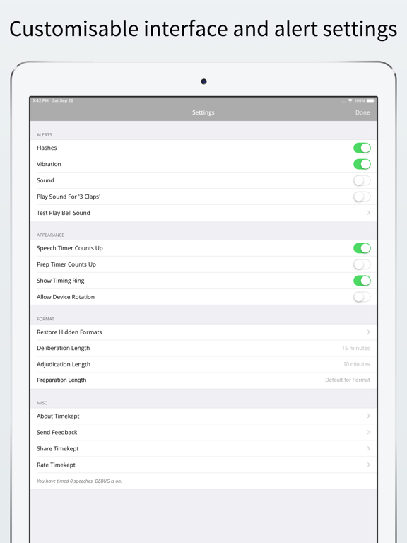Timekept iPad screenshot 1 - Utilities app