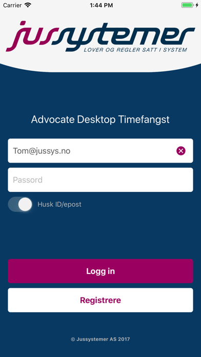 Advocate Desktop Timefangst Screenshot