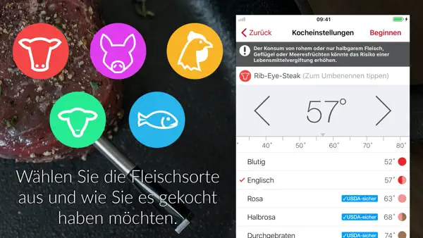 MEATER® Fleischthermometer Screenshot 1