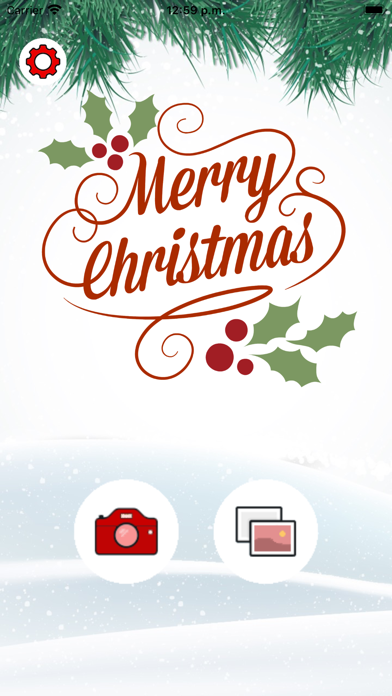 Christmas cards frames Screenshot