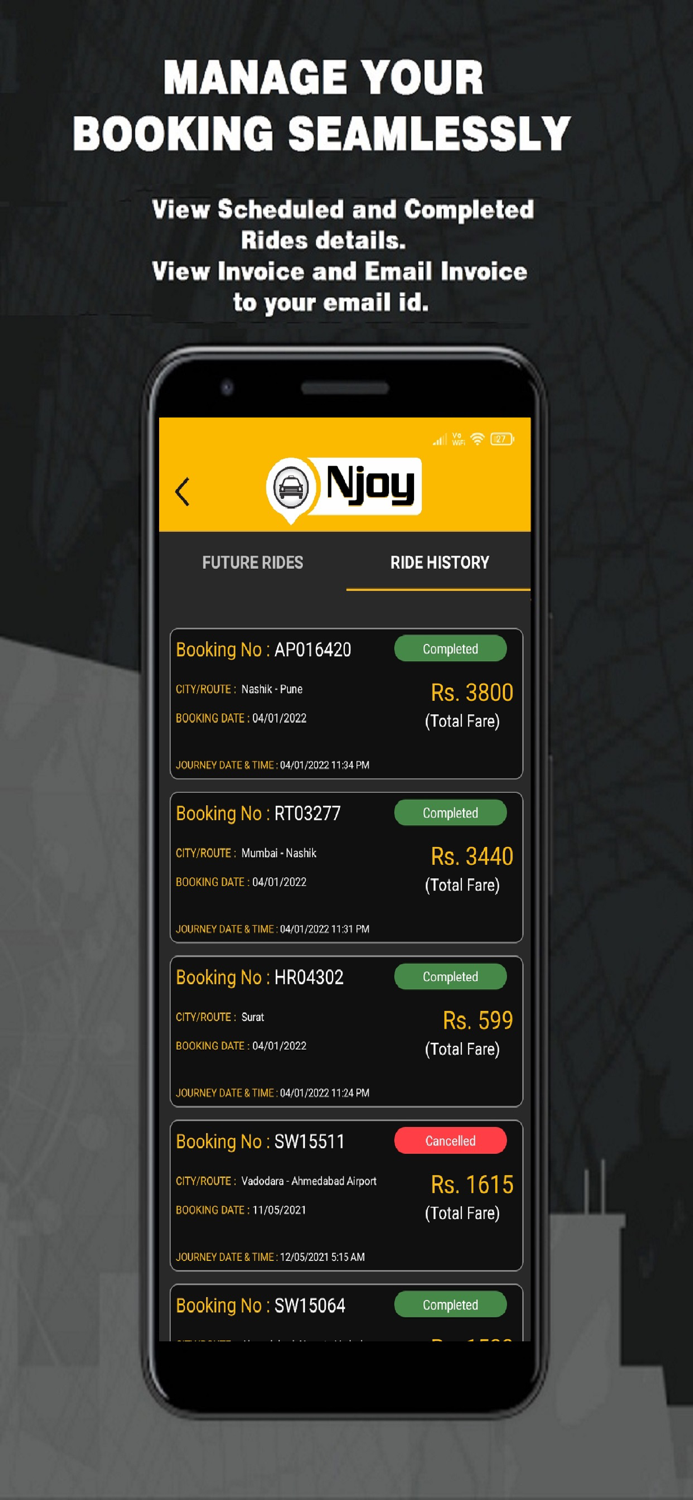 Njoy Cabs - Outstation Taxi