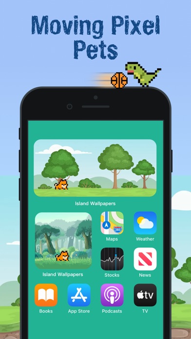 Pixel Pets & Island Wallpapers Screenshot
