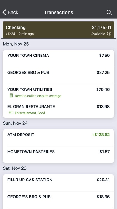 Luana Savings Bank Screenshot