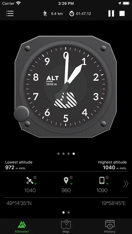 GPS Altimeter - Altitude & Map screenshot 8 of 9