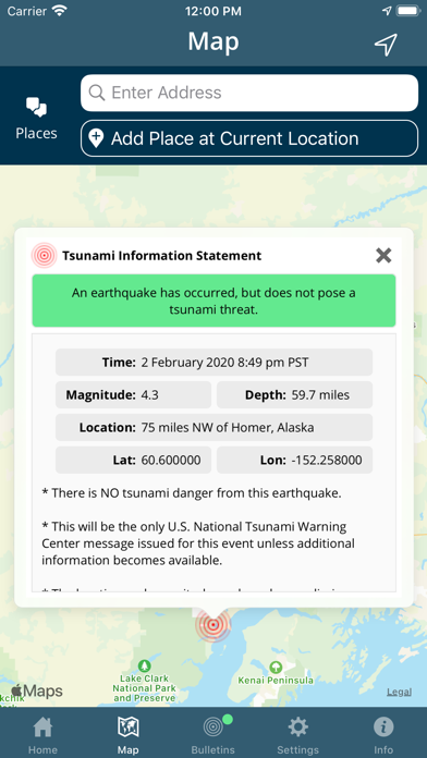 NVS Tsunami Evacuation Screenshot
