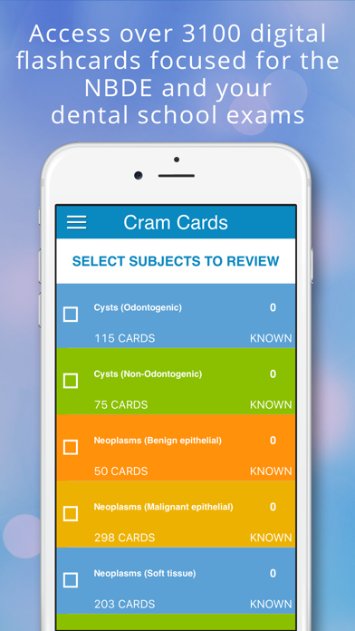 Screenshot #1 pour Oral Diagnosis Cram Cards
