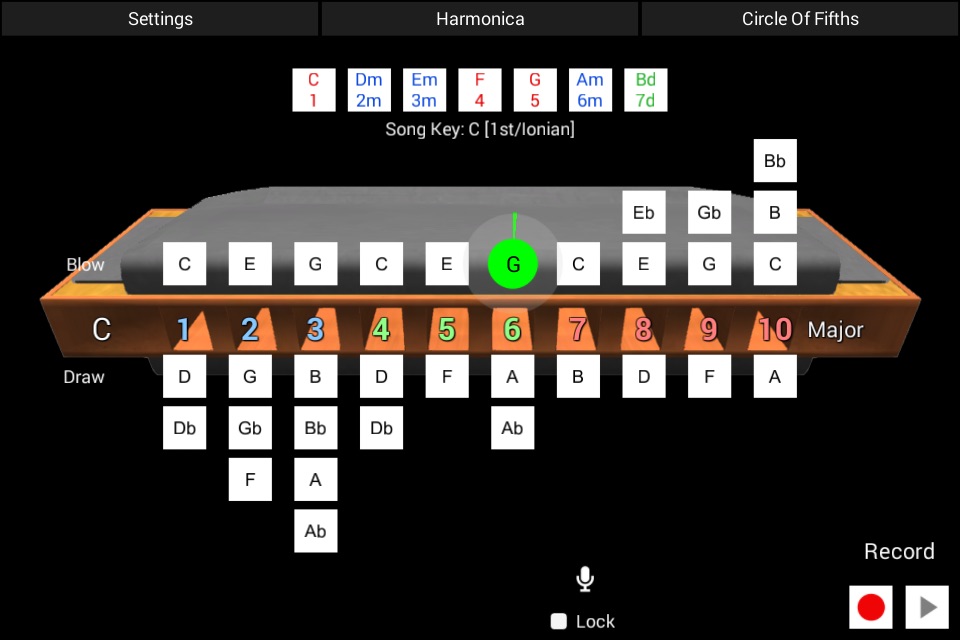 HarpNinja Diatonic Harmonica screenshot 2