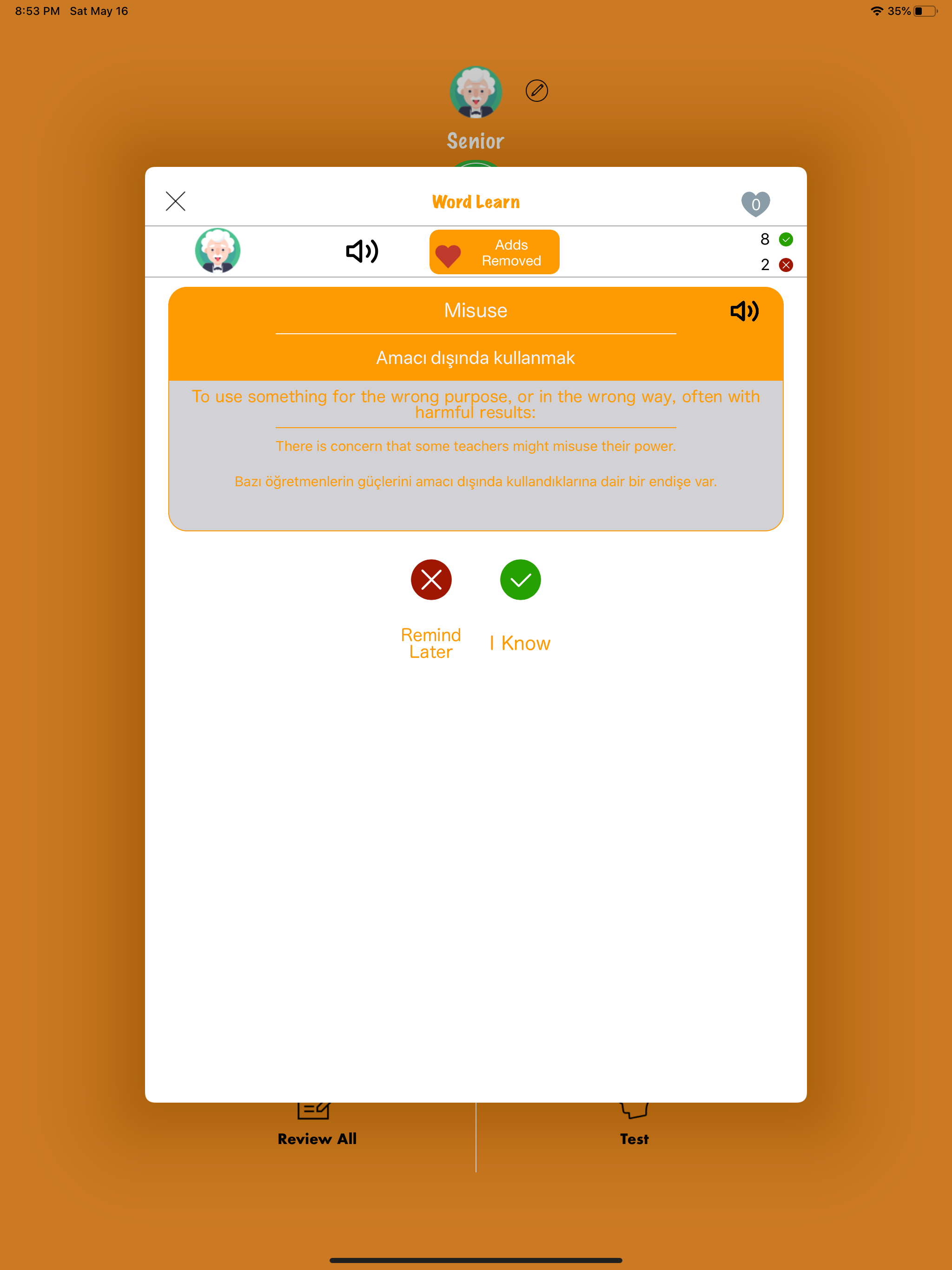 English Quiz : Learn English