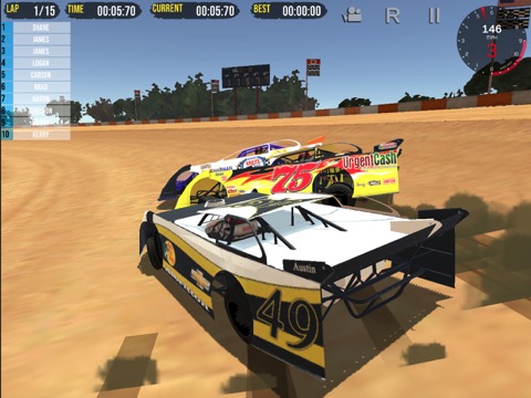 Outlaws - Dirt Track Racing 3のおすすめ画像1