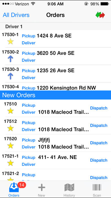 Digital Waybill Two-Way Screenshot