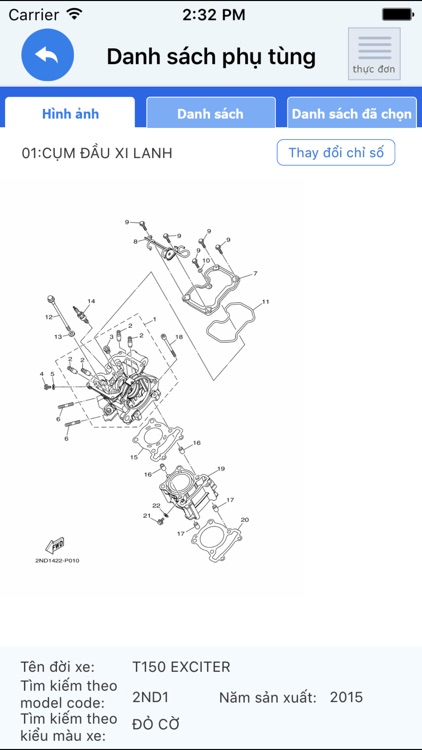 YAMAHA Parts Catalogue VNM screenshot-3