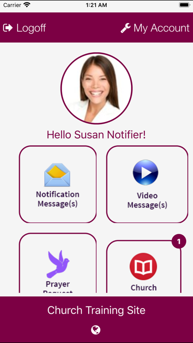 Church Notifier Screenshot