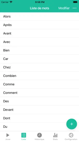 Capture d'écran de Mots Outils Pour CP Et CE1 sur iPhone 5