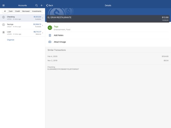 FNB Coweta iPad screenshot 3 - Finance app