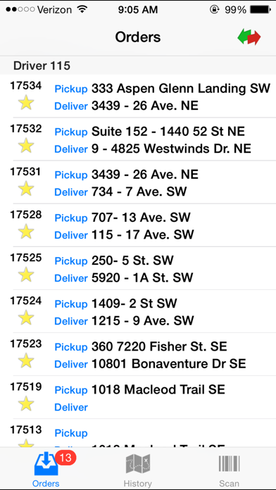 Digital Waybill Two-Way Screenshot