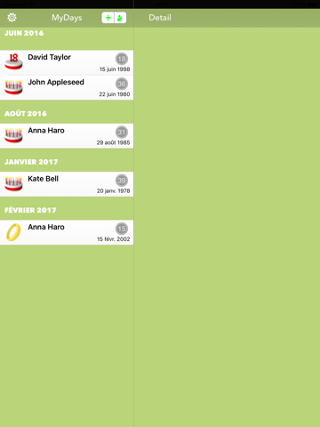 Screenshot #6 pour myDays ( Birthday+ )