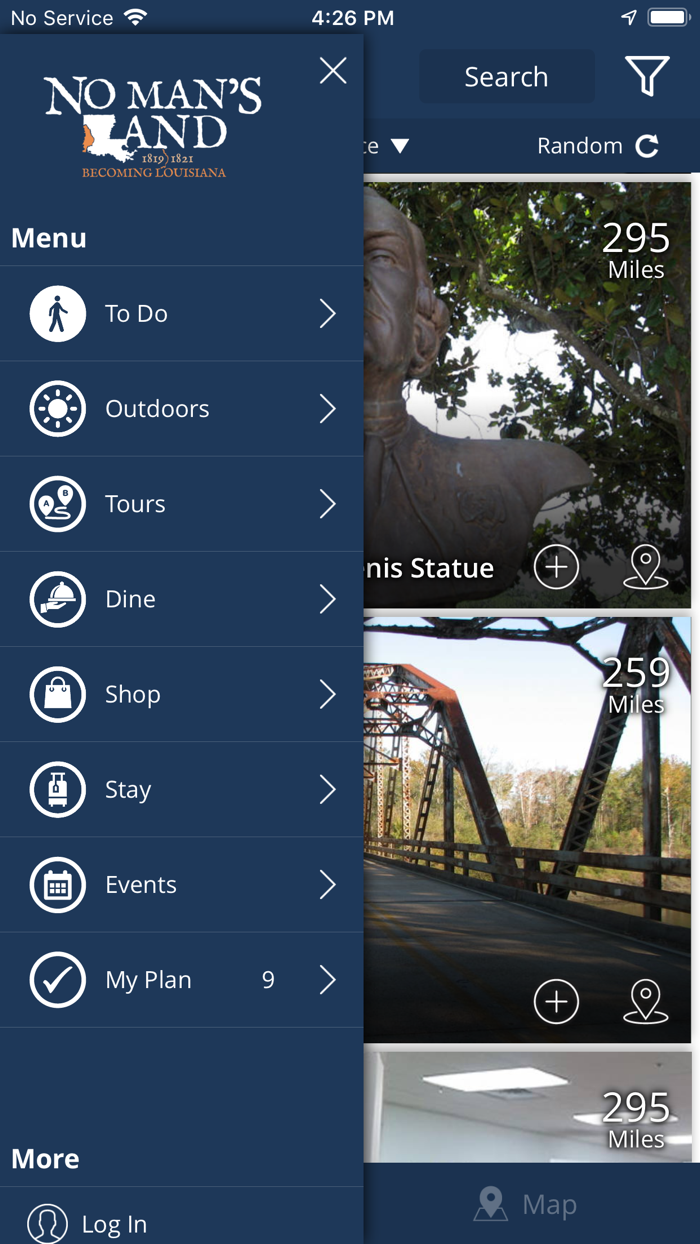 No Mans Land Trip Planner