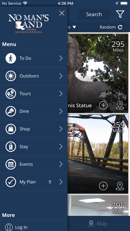 No Man's Land Trip Planner