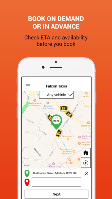 Falcon Taxis Aylesbury Screenshot