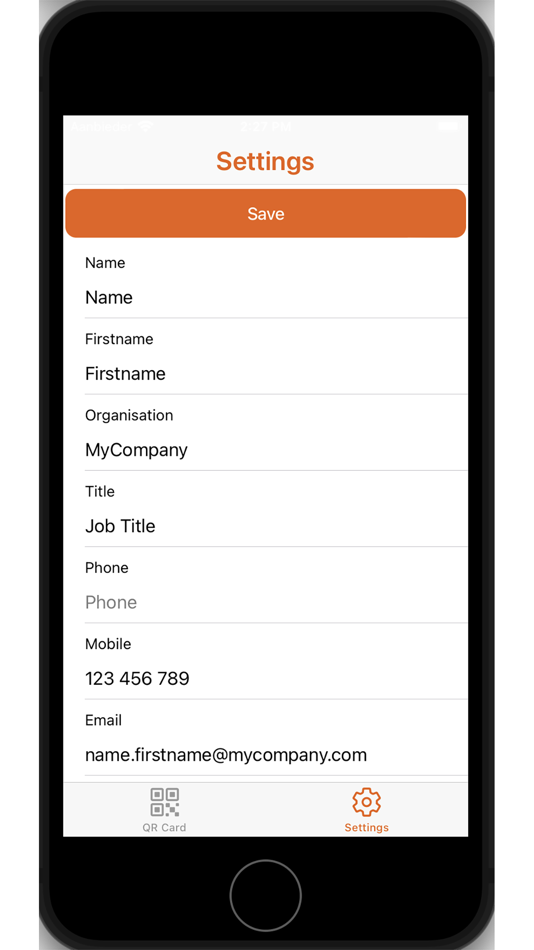 #2. Simple QR Card App (iOS) 由: e-Genium