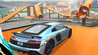 Mega Stunt Car Racing 3D Game Screenshot