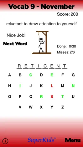 Game screenshot 9th Grade Vocabulary apk