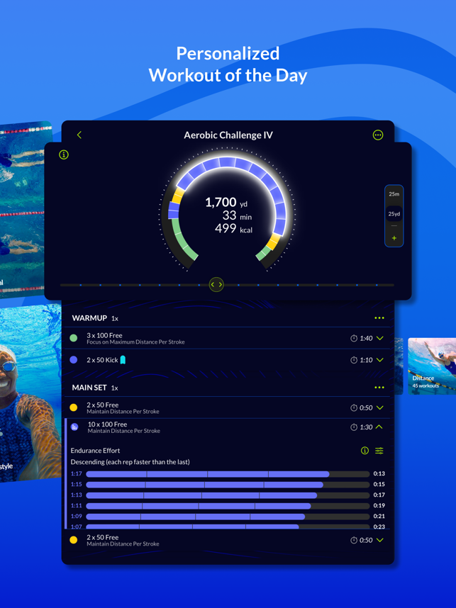 ‎MySwimPro: #1 Swim Workout App Capture d'écran