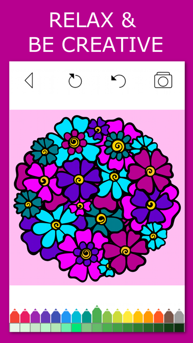 Mandala Coloring Pages Games Screenshot