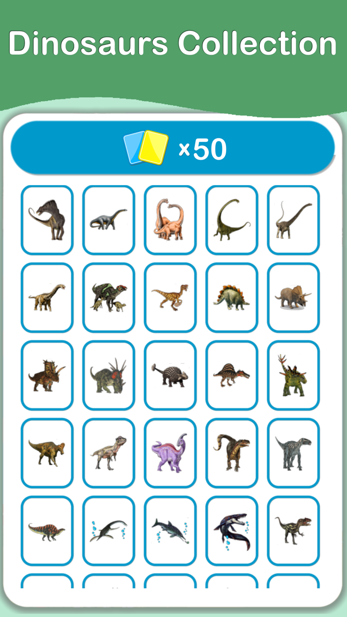 Dinosaurs Cards - Dino Game