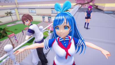 Anime School Girl Love Life 3D Screenshot