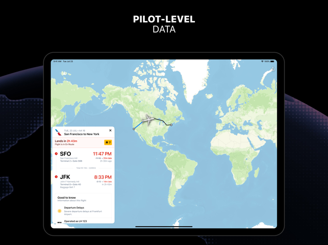 ‎Flighty – Live Flight Tracker Capture d'écran