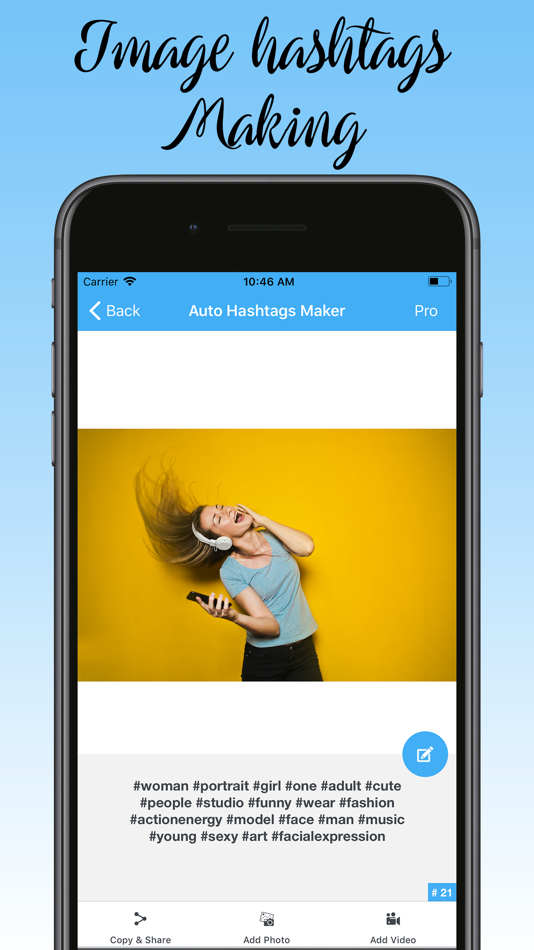 #5. Auto Hashtags Maker (iOS) Podle: Rathod Hardik Atulbhai