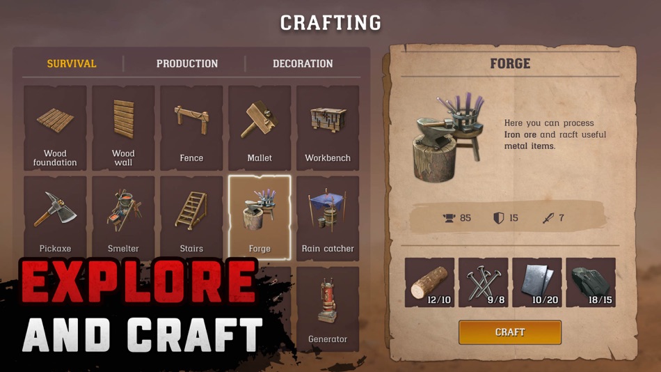 #6. Raft® Survival : Desert Nomad (iOS) Podle: Survival Games Ltd